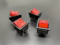 KCD7-2211N 16A Công Tắc Bập Bênh 6 Chân Màu Đỏ